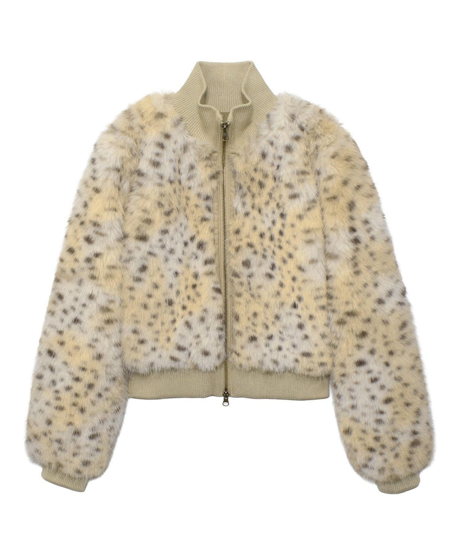 【エックスガール/X-girl】のFAUX FUR COMPACT JACKET インテリア・キッズ・メンズ・レディースファッション・服の通販 founy(ファウニー) 　ファッション　Fashion　レディースファッション　Fashion for Women　アウター　Coat / Outerwear Collection　レディースジャケット・軽アウター　Jackets　アニマル　Animal Print　グラデーション　Gradient, Ombre　コンパクト　Compact, Small Size　ジャケット　Jacket, Outerwear　長袖　Long Sleeve, Full Sleeve　フェイクファー　Faux Fur, Imitation Fur　ボトム　Bottoms, Lower Wear　ルーズ　Loose, Oversized　冬　Winter / This Winter　BEIGE|ID: prp329100004981286 ipo3291000000037321516