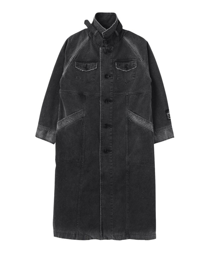 【エックスガール/X-girl】のFADED STAND COLLAR LONG COAT インテリア・キッズ・メンズ・レディースファッション・服の通販 founy(ファウニー) https://founy.com/ ファッション Fashion レディースファッション Fashion for Women アウター Coat / Outerwear Collection コート・ロングコート・ピーコート Long Coats, Peacoats & More ウォッシュ Washed Finish コンパクト Compact, Small Size シンプル Simple, Minimal スタンド Stand Collar, Upright Stand スリット Slit, Slit Detail ダウン Down, Puffer デニム Denim, Jeans Material トレンド Trend, Trending Now 長袖 Long Sleeve, Full Sleeve ロング Long, Long-Length 冬 Winter / This Winter A/W・秋冬 Autumn/Winter おすすめ Recommended / Our Picks |ID: prp329100004981289 ipo3291000000037321524