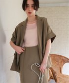 【ティティベイト/titivate】のリネンライクハーフスリーブシャツジャケット リネンライク 半袖 羽織り 体型カバー 大人の最旬トレンドファッション＆コーディネート founy(ファウニー) ファッション Fashion レディースファッション Fashion for Women アウター Coat / Outerwear Collection レディースジャケット・軽アウター Jackets アクセサリー Fashion Accessories クラシック Classic, Timeless Style シンプル Simple, Minimal ダブル Double, Double-Breasted ネップ Nepp, Slub Yarn ボックス Boxy, Box Shape 半袖 Short Sleeve, Half Sleeve thumbnail LBR|ID: prp329100004981312 ipo3291000000037321649