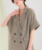 【ティティベイト/titivate】のリネンライクハーフスリーブシャツジャケット リネンライク 半袖 羽織り 体型カバー 大人の最旬トレンドファッション＆コーディネート founy(ファウニー) ファッション Fashion レディースファッション Fashion for Women アウター Coat / Outerwear Collection レディースジャケット・軽アウター Jackets アクセサリー Fashion Accessories クラシック Classic, Timeless Style シンプル Simple, Minimal ダブル Double, Double-Breasted ネップ Nepp, Slub Yarn ボックス Boxy, Box Shape 半袖 Short Sleeve, Half Sleeve thumbnail SBG|ID: prp329100004981312 ipo3291000000037321650