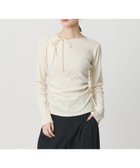 【ビューティ&ユース ユナイテッドアローズ/BEAUTY&YOUTH / UNITED ARROWS】のコットンリブ リボンギャザーカットソー OFF WHITE|ID: prp329100004981324 ipo3291000000037321733