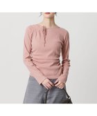 【ビューティ&ユース ユナイテッドアローズ/BEAUTY&YOUTH / UNITED ARROWS】のコットンリブ リボンギャザーカットソー LT.PINK|ID: prp329100004981324 ipo3291000000037321735