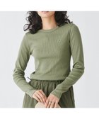 【ラコステ/LACOSTE】のワンポイントリブニットスリムセーター カーキ|ID: prp329100004981325 ipo3291000000037321739