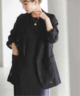 【ノーブル / スピック&スパン/NOBLE / Spick & Span】の《追加》エアリーメッシュロングジャケット 大人の最旬トレンドファッション＆コーディネート founy(ファウニー) ファッション Fashion レディースファッション Fashion for Women アウター Coat / Outerwear Collection レディースジャケット・軽アウター Jackets オーガンジー Organza Fabric カーディガン Cardigan, Knitwear シンプル Simple, Minimal ジャケット Jacket, Outerwear パイピング Piping, Trim Design パッチ Patch, Appliqué ポケット Pocket, Pocket Detail メッシュ Mesh, Net Fabric |ID:prp329100004981328