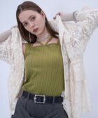 【ハレ/HARE】のストリングリブタンクトップ 大人の最旬トレンドファッション＆コーディネート founy(ファウニー) ファッション Fashion レディースファッション Fashion for Women インナー Innerwear シアー Sheer, See-Through ジャケット Jacket, Outerwear スリット Slit, Slit Detail タンク Tank Top, Sleeveless Top 定番 Standard, Basic Item thumbnail イエロー65|ID: prp329100004981352 ipo3291000000037321855