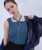 【ハレ/HARE】のストリングリブタンクトップ 大人の最旬トレンドファッション＆コーディネート founy(ファウニー) ファッション Fashion レディースファッション Fashion for Women インナー Innerwear シアー Sheer, See-Through ジャケット Jacket, Outerwear スリット Slit, Slit Detail タンク Tank Top, Sleeveless Top 定番 Standard, Basic Item thumbnail ブルー85|ID: prp329100004981352 ipo3291000000037321856