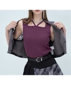 【ハレ/HARE】のストリングリブタンクトップ 大人の最旬トレンドファッション＆コーディネート founy(ファウニー) ファッション Fashion レディースファッション Fashion for Women インナー Innerwear シアー Sheer, See-Through ジャケット Jacket, Outerwear スリット Slit, Slit Detail タンク Tank Top, Sleeveless Top 定番 Standard, Basic Item thumbnail ワイン92|ID: prp329100004981352 ipo3291000000037321857