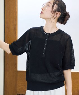 【コーエン/COEN】のシアーリネンワッフルヘンリーネックトップス 大人の最旬トレンドファッション＆コーディネート founy(ファウニー) ファッション Fashion レディースファッション Fashion for Women トップス・カットソー Cut & Sew Tops ウォッシュ Washed Finish 厚底 Platform Shoes 春 Spring 洗える Machine Washable カーディガン Cardigan, Knitwear キャミ Camisole, Cami Top シアー Sheer, See-Through シンプル Simple, Minimal スニーカー Sneakers, Trainers タンク Tank Top, Sleeveless Top デニム Denim, Jeans Material ボトム Bottoms, Lower Wear リネン Linen, Linen Fabric ワッフル Waffle, Waffle Knit おすすめ Recommended / Our Picks 2026年 2026 2026春夏・S/S Spring/Summer 2026 SS26 |ID:prp329100004981353