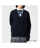 【イーストボーイ/EASTBOY】のカーディガン 綿 7G ニット 女子 制服 学生服 中学生 高校生 スクール ネイビー×レッド|ID: prp329100004981354 ipo3291000000037321862