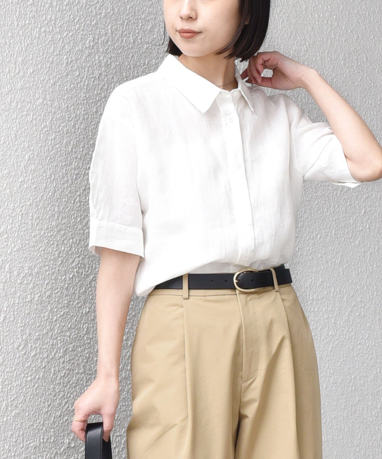 【シップス/SHIPS】のSHIPS Colors 洗濯機可能 ユーロリネン (EURO Linen) ボクシー パフスリーブ シャツ インテリア・キッズ・メンズ・レディースファッション・服の通販 founy(ファウニー) 　ファッション　Fashion　レディースファッション　Fashion for Women　トップス・カットソー　Cut & Sew Tops　シャツ・ブラウス・オフィスカジュアル　Elegant Blouses & Button-Ups　今季　This Season, Current Season　ショート　Short, Short Length　スリーブ　Sleeve, Long Sleeve / Short Sleeve　長袖　Long Sleeve, Full Sleeve　バランス　Balance, Style Balance　フロント　Front, Front Design　ボックス　Boxy, Box Shape　ボトム　Bottoms, Lower Wear　半袖　Short Sleeve, Half Sleeve　メンズ　Men's, Menswear　リネン　Linen, Linen Fabric　アウトレット　Outlet / Clearance　おすすめ　Recommended / Our Picks　夏　Summer　ビジネス 仕事 通勤　Business / Work / Commuting　2026年　2026　2026春夏・S/S　Spring/Summer 2026 SS26　オフホワイト|ID: prp329100004981357 ipo3291000000037321875