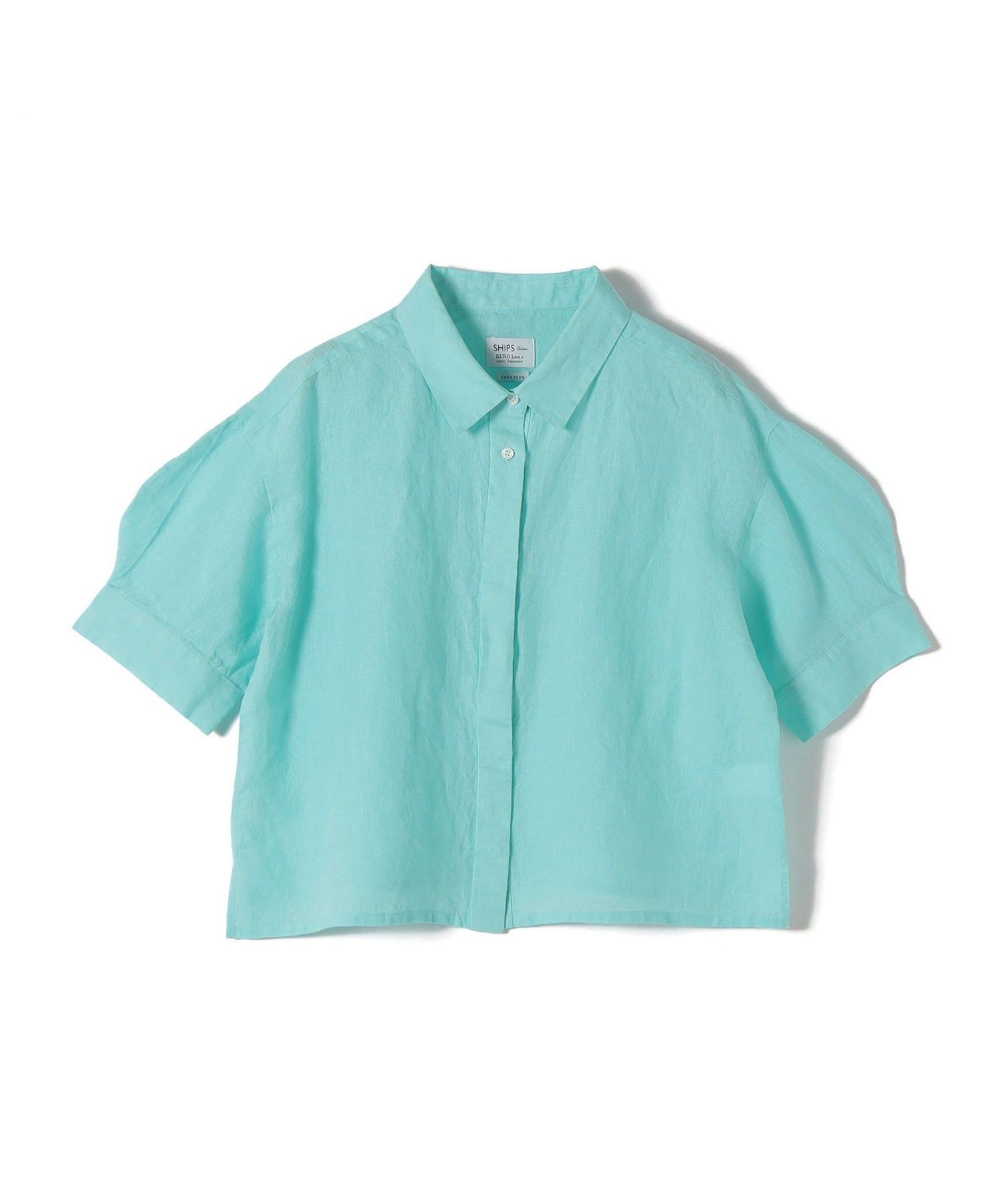 【シップス/SHIPS】のSHIPS Colors 洗濯機可能 ユーロリネン (EURO Linen) ボクシー パフスリーブ シャツ インテリア・キッズ・メンズ・レディースファッション・服の通販 founy(ファウニー) 　ファッション　Fashion　レディースファッション　Fashion for Women　トップス・カットソー　Cut & Sew Tops　シャツ・ブラウス・オフィスカジュアル　Elegant Blouses & Button-Ups　今季　This Season, Current Season　ショート　Short, Short Length　スリーブ　Sleeve, Long Sleeve / Short Sleeve　長袖　Long Sleeve, Full Sleeve　バランス　Balance, Style Balance　フロント　Front, Front Design　ボックス　Boxy, Box Shape　ボトム　Bottoms, Lower Wear　半袖　Short Sleeve, Half Sleeve　メンズ　Men's, Menswear　リネン　Linen, Linen Fabric　アウトレット　Outlet / Clearance　おすすめ　Recommended / Our Picks　夏　Summer　ビジネス 仕事 通勤　Business / Work / Commuting　2026年　2026　2026春夏・S/S　Spring/Summer 2026 SS26　ライトブルー|ID: prp329100004981357 ipo3291000000037321877