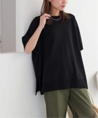 【ジャーナルスタンダード レリューム/JOURNAL STANDARD relume】の《追加 / 新色》接触冷感 / ウォッシャブルクールポンチョプルオーバー 大人の最旬トレンドファッション＆コーディネート founy(ファウニー) ファッション Fashion レディースファッション Fashion for Women トップス・カットソー Cut & Sew Tops カジュアルプルオーバー・ニットトップス Pullovers & Knit Tops / Casual Pullovers 2026年 2026 2026春夏・S/S Spring/Summer 2026 SS26 ドレープ Drape, Draping Fabric ポンチョ Poncho, Cape Style ワイド Wide, Wide Fit 夏 Summer 秋 Autumn thumbnail ブラック|ID: prp329100004981358 ipo3291000000037321880