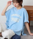 【チャオパニックティピー/CIAOPANIC TYPY】のアシッド加工裏毛フレンチスリーブロゴトップス 大人の最旬トレンドファッション＆コーディネート founy(ファウニー) ファッション Fashion レディースファッション Fashion for Women トップス・カットソー Cut & Sew Tops 春 Spring ストレート Straight, Straight Cut スリット Slit, Slit Detail スリーブ Sleeve, Long Sleeve / Short Sleeve デニム Denim, Jeans Material バランス Balance, Style Balance フレア Flare, Flared フレンチ French, French Style ボトム Bottoms, Lower Wear S/S・春夏 SS, Spring/Summer, Warm Season おすすめ Recommended / Our Picks 夏 Summer thumbnail サックスブルー|ID: prp329100004981369 ipo3291000000037321935