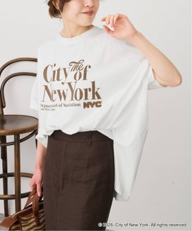【スピック&スパン/Spick & Span】の《追加 》GOOD ROCK SPEED 別注 NYCドルマン Tシャツ 大人の最旬トレンドファッション＆コーディネート founy(ファウニー) ファッション Fashion レディースファッション Fashion for Women トップス・カットソー Cut & Sew Tops シャツ・ブラウス・オフィスカジュアル Elegant Blouses & Button-Ups ロングTシャツ・Tシャツ Longline T-Shirts & Tees ヴィンテージ Vintage Style カットソー Cut and Sewn Top グラフィック Graphic, Graphic Design スマート Smart, Elegant スリット Slit, Slit Detail ニューヨーク New York, NYC Style バランス Balance, Style Balance ベーシック Basic, Essential 別注 Limited Edition, Custom Order |ID:prp329100004981372