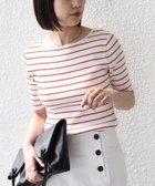 【シップス/SHIPS】のSHIPS Colors 手洗い可能 リブ 5分袖 ニット 大人の最旬トレンドファッション＆コーディネート founy(ファウニー) ファッション Fashion レディースファッション Fashion for Women トップス・カットソー Cut & Sew Tops ニット Knit Tops & Sweaters オレンジ Orange コンパクト Compact, Small Size スクエア Square, Square Shape ストレッチ Stretch, Stretchy Fabric デニム Denim, Jeans Material フレア Flare, Flared メンズ Men's, Menswear リブニット Rib Knit, Ribbed Knit アウトレット Outlet / Clearance エレガント 上品 Elegant ビジネス 仕事 通勤 Business / Work / Commuting 2026年 2026 2026春夏・S/S Spring/Summer 2026 SS26 thumbnail オレンジ|ID: prp329100004981384 ipo3291000000037322023