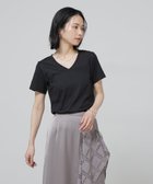 【ナノ ユニバース/nano universe】のAnti Soaked 汗染み防止VネックTシャツ ブラック|ID: prp329100004981385 ipo3291000000037322027