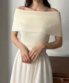 【ジュノア/JUNOAH】のLouere オフショルニット アイボリー|ID: prp329100004981388 ipo3291000000037322047