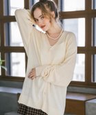 【ロッキーモンロー/Rocky Monroe】の新色追加 接触冷感 オーバーサイズハイゲージサマーニット長袖カーディガン アイボリー|ID: prp329100004981401 ipo3291000000037322123