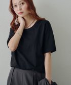 【ディスコート/Discoat】の【Noka / 接触冷感】Uネック半袖Tシャツ 大人の最旬トレンドファッション＆コーディネート founy(ファウニー) ファッション Fashion レディースファッション Fashion for Women トップス・カットソー Cut & Sew Tops シャツ・ブラウス・オフィスカジュアル Elegant Blouses & Button-Ups ロングTシャツ・Tシャツ Longline T-Shirts & Tees 2026年 2026 2026春夏・S/S Spring/Summer 2026 SS26 おすすめ Recommended / Our Picks インナー Innerwear シンプル Simple, Minimal ジャケット Jacket, Outerwear スラックス Slacks, Dress Pants デコルテ Décolleté, Neckline デニム Denim, Jeans Material トレンド Trend, Trending Now 半袖 Short Sleeve, Half Sleeve thumbnail ブラック|ID: prp329100004981402 ipo3291000000037322129