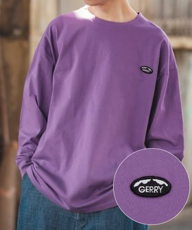 【インプローブス/improves】のGERRY ジェリー 別注 ワンポイント ロゴ 刺しゅう プリント ロンT 大人の最旬トレンドファッション＆コーディネート founy(ファウニー) ファッション Fashion レディースファッション Fashion for Women トップス・カットソー Cut & Sew Tops ロングTシャツ・Tシャツ Longline T-Shirts & Tees アウトドア Outdoor Clothing アメリカン American Style カーゴパンツ Cargo Pants, Utility Pants ショーツ Shorts, Short Pants シンプル Simple, Minimal デニム Denim, Jeans Material トレンド Trend, Trending Now 定番 Standard, Basic Item 長袖 Long Sleeve, Full Sleeve パープル Purple, Violet プリント Print, Printed Pattern 別注 Limited Edition, Custom Order ワイド Wide, Wide Fit ワンポイント One Point, Statement Accent おすすめ Recommended / Our Picks |ID:prp329100004981409