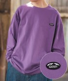 【インプローブス/improves】のGERRY ジェリー 別注 ワンポイント ロゴ 刺しゅう プリント ロンT 大人の最旬トレンドファッション＆コーディネート founy(ファウニー) ファッション Fashion レディースファッション Fashion for Women トップス・カットソー Cut & Sew Tops ロングTシャツ・Tシャツ Longline T-Shirts & Tees アウトドア Outdoor Clothing アメリカン American Style カーゴパンツ Cargo Pants, Utility Pants ショーツ Shorts, Short Pants シンプル Simple, Minimal デニム Denim, Jeans Material トレンド Trend, Trending Now 定番 Standard, Basic Item 長袖 Long Sleeve, Full Sleeve パープル Purple, Violet プリント Print, Printed Pattern 別注 Limited Edition, Custom Order ワイド Wide, Wide Fit ワンポイント One Point, Statement Accent おすすめ Recommended / Our Picks thumbnail パープル|ID: prp329100004981409 ipo3291000000037322162