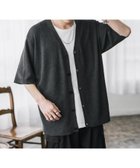 【ロッキーモンロー/Rocky Monroe】の接触冷感 オーバーサイズVネックハイゲージ半袖カーディガン チャコール|ID: prp329100004981418 ipo3291000000037370671