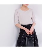 【プロポーション ボディドレッシング/PROPORTION BODY DRESSING】の5分袖ハートカットドルマンニット 26SS グレージュ|ID: prp329100004981439 ipo3291000000037322466