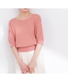 【プロポーション ボディドレッシング/PROPORTION BODY DRESSING】の5分袖ハートカットドルマンニット 26SS オレンジ|ID: prp329100004981439 ipo3291000000037322475