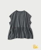 【フォーティファイブ アール/45R】の【EC限定】ONEONE 宝物のいろいろ天竺ギャザーMキャミ(インディゴ) 大人の最旬トレンドファッション＆コーディネート founy(ファウニー) ファッション Fashion レディースファッション Fashion for Women トップス・カットソー Cut & Sew Tops キャミソール&ノースリーブ Camisoles & Sleeveless Tops インディゴ Indigo Denim キャミ Camisole, Cami Top ギャザー Gathered, Ruffled ボーダー Border, Stripe thumbnail 85-インディゴでこぼこボーダー|ID: prp329100004981448 ipo3291000000037322620