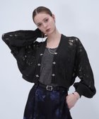 【ハレ/HARE】のスカシアミチャイナニットカーディガン ブラック09|ID: prp329100004981452 ipo3291000000037322655