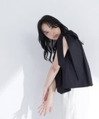 【ナチュラル ビューティー ベーシック/NATURAL BEAUTY BASIC】のときめき♡リボンブラウス 大人の最旬トレンドファッション＆コーディネート founy(ファウニー) ファッション Fashion レディースファッション Fashion for Women トップス・カットソー Cut & Sew Tops シャツ・ブラウス・オフィスカジュアル Elegant Blouses & Button-Ups おすすめ Recommended / Our Picks ギャザー Gathered, Ruffled ショルダー Shoulder, Shoulder Strap ストレート Straight, Straight Cut デニム Denim, Jeans Material ノースリーブ Sleeveless, No-Sleeve フェミニン Feminine, Girly ブロード Broadcloth, Fine Cotton リボン Ribbon, Bow ループ Loop, Loop Knit thumbnail ブラック|ID: prp329100004981496 ipo3291000000037322870
