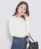 【インデックス/INDEX】のラメシアーリブトップス【洗濯機OK/接触冷感】 大人の最旬トレンドファッション＆コーディネート founy(ファウニー) ファッション Fashion レディースファッション Fashion for Women トップス・カットソー Cut & Sew Tops シャーリング Shirring, Ruched シンプル Simple, Minimal フィット Fit, Slim Fit エレガント 上品 Elegant thumbnail オフホワイト|ID: prp329100004981503 ipo3291000000037322912