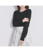 【インデックス/INDEX】のラメシアーリブトップス【洗濯機OK/接触冷感】 大人の最旬トレンドファッション＆コーディネート founy(ファウニー) ファッション Fashion レディースファッション Fashion for Women トップス・カットソー Cut & Sew Tops シャーリング Shirring, Ruched シンプル Simple, Minimal フィット Fit, Slim Fit エレガント 上品 Elegant thumbnail ブラック|ID: prp329100004981503 ipo3291000000037322913