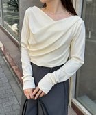 【ラナン/Ranan】のRanan/ドレープオフショルリブロンT 大人の最旬トレンドファッション＆コーディネート founy(ファウニー) ファッション Fashion レディースファッション Fashion for Women トップス・カットソー Cut & Sew Tops ロングTシャツ・Tシャツ Longline T-Shirts & Tees カシュクール Wrap Design シンプル Simple, Minimal ジャケット Jacket, Outerwear タイトスカート Pencil Skirt, Tight Skirt デコルテ Décolleté, Neckline トレンド Trend, Trending Now ドレープ Drape, Draping Fabric フィット Fit, Slim Fit フェミニン Feminine, Girly ベーシック Basic, Essential ボーダー Border, Stripe ポケット Pocket, Pocket Detail 半袖 Short Sleeve, Half Sleeve エレガント 上品 Elegant thumbnail IV|ID: prp329100004981508 ipo3291000000037322952