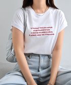 【アンドミー/andme】のロゴ 刺繍 エンブロイダリー フレンチスリーブ Tシャツ 大人の最旬トレンドファッション＆コーディネート founy(ファウニー) ファッション Fashion レディースファッション Fashion for Women トップス・カットソー Cut & Sew Tops シャツ・ブラウス・オフィスカジュアル Elegant Blouses & Button-Ups ロングTシャツ・Tシャツ Longline T-Shirts & Tees エンブロイダリー Embroidery Design スリット Slit, Slit Detail スリーブ Sleeve, Long Sleeve / Short Sleeve 人気 Popular, Best Seller フレンチ French, French Style ロング Long, Long-Length おすすめ Recommended / Our Picks thumbnail オフホワイト×レッド|ID: prp329100004981510 ipo3291000000037322969
