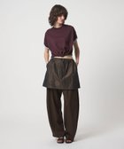 【ビューティ&ユース ユナイテッドアローズ/BEAUTY&YOUTH / UNITED ARROWS】の6(ROKU) コットン ドローストリング ショートスリーブ トップス 大人の最旬トレンドファッション＆コーディネート founy(ファウニー) ファッション Fashion レディースファッション Fashion for Women トップス・カットソー Cut & Sew Tops なめらか Smooth, Silky Texture ショート Short, Short Length スリーブ Sleeve, Long Sleeve / Short Sleeve ドローストリング Drawstring, Pull Cord thumbnail WINE|ID: prp329100004981525 ipo3291000000037323014