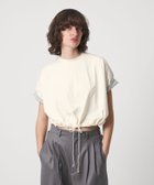 【ビューティ&ユース ユナイテッドアローズ/BEAUTY&YOUTH / UNITED ARROWS】の6(ROKU) コットン ドローストリング ショートスリーブ トップス 大人の最旬トレンドファッション＆コーディネート founy(ファウニー) ファッション Fashion レディースファッション Fashion for Women トップス・カットソー Cut & Sew Tops なめらか Smooth, Silky Texture ショート Short, Short Length スリーブ Sleeve, Long Sleeve / Short Sleeve ドローストリング Drawstring, Pull Cord thumbnail WHITE|ID: prp329100004981525 ipo3291000000037323015