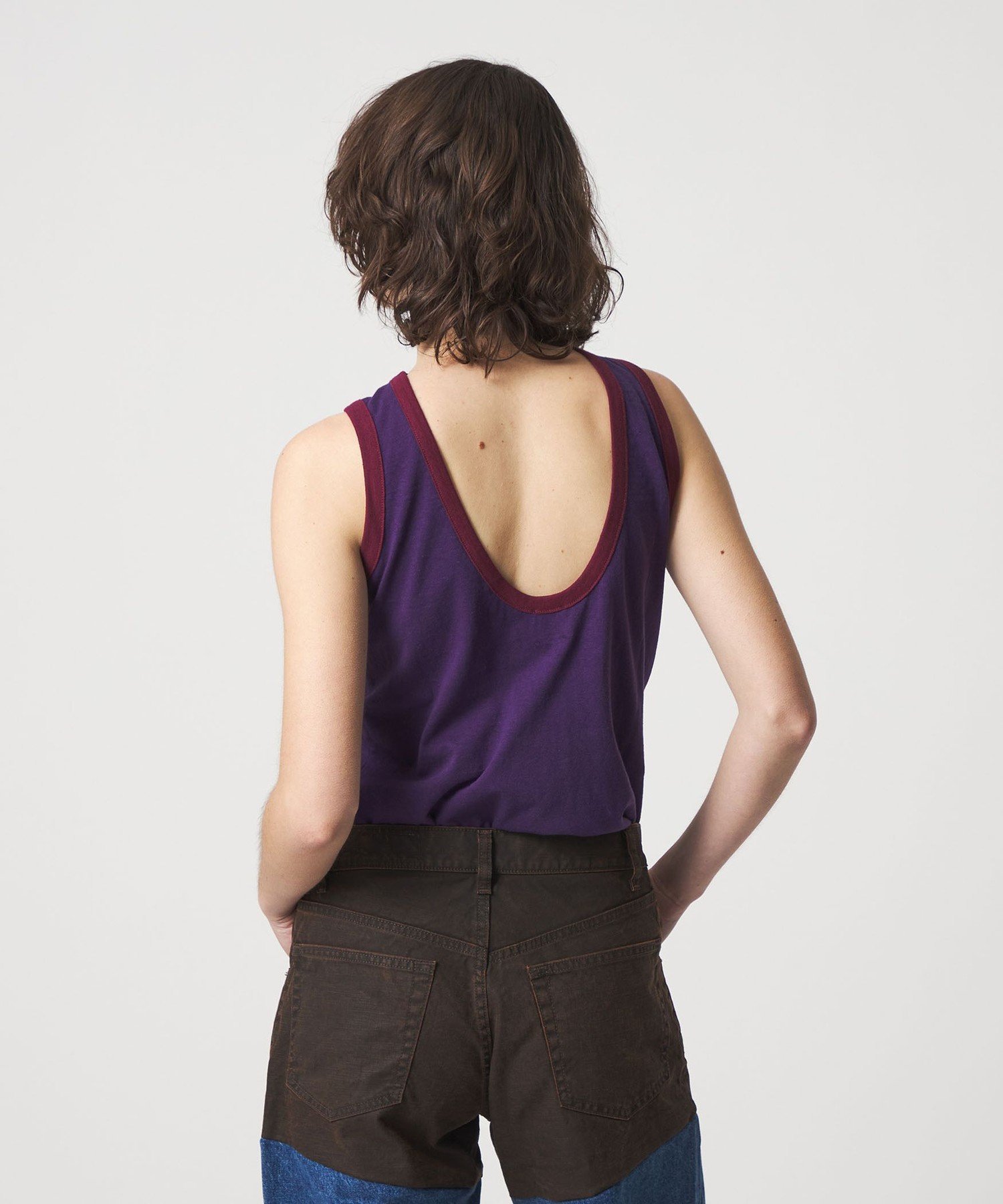 【ビューティ&ユース ユナイテッドアローズ/BEAUTY&YOUTH / UNITED ARROWS】の6(ROKU) コットン リンガー タンクトップ インテリア・キッズ・メンズ・レディースファッション・服の通販 founy(ファウニー) 　ファッション　Fashion　レディースファッション　Fashion for Women　タンク　Tank Top, Sleeveless Top　夏　Summer　PURPLE|ID: prp329100004981526 ipo3291000000037323019