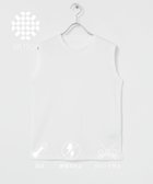 【アーバンリサーチ/URBAN RESEARCH】の『UR TECH』ノースリーブカットソー 大人の最旬トレンドファッション＆コーディネート founy(ファウニー) ファッション Fashion レディースファッション Fashion for Women トップス・カットソー Cut & Sew Tops キャミソール&ノースリーブ Camisoles & Sleeveless Tops カットソー・ベーシックTシャツ Cut-and-Sewn Tops / Stretch Tees & Basics インナー Innerwear カットソー Cut and Sewn Top キャミソール Camisole, Spaghetti Strap Top シンプル Simple, Minimal スリット Slit, Slit Detail タンク Tank Top, Sleeveless Top ノースリーブ Sleeveless, No-Sleeve ベーシック Basic, Essential ボーダー Border, Stripe エレガント 上品 Elegant thumbnail WHITE|ID: prp329100004981527 ipo3291000000037323021