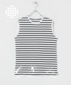 【アーバンリサーチ/URBAN RESEARCH】の『UR TECH』ノースリーブカットソー 大人の最旬トレンドファッション＆コーディネート founy(ファウニー) ファッション Fashion レディースファッション Fashion for Women トップス・カットソー Cut & Sew Tops キャミソール&ノースリーブ Camisoles & Sleeveless Tops カットソー・ベーシックTシャツ Cut-and-Sewn Tops / Stretch Tees & Basics インナー Innerwear カットソー Cut and Sewn Top キャミソール Camisole, Spaghetti Strap Top シンプル Simple, Minimal スリット Slit, Slit Detail タンク Tank Top, Sleeveless Top ノースリーブ Sleeveless, No-Sleeve ベーシック Basic, Essential ボーダー Border, Stripe エレガント 上品 Elegant thumbnail WHT/BLK|ID: prp329100004981527 ipo3291000000037323022