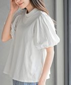 【アールピーエス/rps】のスタンドカラーパフスリーブT 大人の最旬トレンドファッション＆コーディネート founy(ファウニー) ファッション Fashion レディースファッション Fashion for Women カットソー Cut and Sewn Top ガーリー Girly, Feminine Style シンプル Simple, Minimal スタンド Stand Collar, Upright Stand スリーブ Sleeve, Long Sleeve / Short Sleeve フェミニン Feminine, Girly フォルム Silhouette, Form フレア Flare, Flared リボン Ribbon, Bow エレガント 上品 Elegant thumbnail オフホワイト|ID: prp329100004981530 ipo3291000000037323036