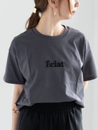 【テチチ/Te chichi】のウレタン刺繍Tシャツ 大人の最旬トレンドファッション＆コーディネート founy(ファウニー) ファッション Fashion レディースファッション Fashion for Women トップス・カットソー Cut & Sew Tops シャツ・ブラウス・オフィスカジュアル Elegant Blouses & Button-Ups ロングTシャツ・Tシャツ Longline T-Shirts & Tees シンプル Simple, Minimal ラウンド Round, Round Neck 定番 Standard, Basic Item thumbnail チャコールグレー|ID: prp329100004981531 ipo3291000000037323041