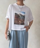 【ドゥドゥ/DouDou】のフォトプリントTEE 大人の最旬トレンドファッション＆コーディネート founy(ファウニー) ファッション Fashion レディースファッション Fashion for Women グラフィック Graphic, Graphic Design シンプル Simple, Minimal スマート Smart, Elegant 雑誌 Magazine, Fashion Magazine フロント Front, Front Design プリント Print, Printed Pattern 無地 Plain, Solid Color リラックス Relax, Relaxed Fit S/S・春夏 SS, Spring/Summer, Warm Season 再入荷 Restock / Back in Stock 夏 Summer 2026年 2026 2026春夏・S/S Spring/Summer 2026 SS26 thumbnail オフホワイト|ID: prp329100004981533 ipo3291000000037323047