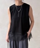【ドゥドゥ/DouDou】の【セットアップ可能】裾レースタンク 大人の最旬トレンドファッション＆コーディネート founy(ファウニー) ファッション Fashion レディースファッション Fashion for Women セットアップ Matching Sets インナー Innerwear ジャケット Jacket, Outerwear スマート Smart, Elegant セットアップ Set-Up, Coordinated Outfit タンク Tank Top, Sleeveless Top ドッキング Docking, Mixed Material なめらか Smooth, Silky Texture レース Lace, Lace Fabric S/S・春夏 SS, Spring/Summer, Warm Season 再入荷 Restock / Back in Stock おすすめ Recommended / Our Picks 夏 Summer 2026年 2026 2026春夏・S/S Spring/Summer 2026 SS26 thumbnail ブラック|ID: prp329100004981536 ipo3291000000037323061