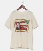 【アミナコレクション/Amina Collection】の【チャイハネ】マッチ香メンズTシャツ(Lサイズ) 大人の最旬トレンドファッション＆コーディネート founy(ファウニー) ファッション Fashion レディースファッション Fashion for Women トップス・カットソー Cut & Sew Tops シャツ・ブラウス・オフィスカジュアル Elegant Blouses & Button-Ups ロングTシャツ・Tシャツ Longline T-Shirts & Tees プリント Print, Printed Pattern メンズ Men's, Menswear ワンポイント One Point, Statement Accent ヴィンテージ Vintage Style thumbnail オフホワイト|ID: prp329100004981550 ipo3291000000037323115