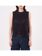 【リーバイス/Levis】のADRIENNE クロシェット タンクトップ 大人の最旬トレンドファッション＆コーディネート founy(ファウニー) ファッション Fashion レディースファッション Fashion for Women クロシェ Crochet, Knitted Lace スリーブ Sleeve, Long Sleeve / Short Sleeve タンク Tank Top, Sleeveless Top デニム Denim, Jeans Material ハイネック High Neck, Mock Neck thumbnail Blacks|ID: prp329100004981559 ipo3291000000037323144