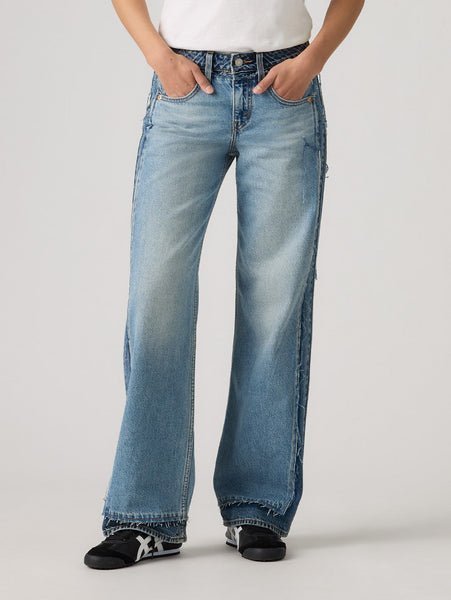 【リーバイス/Levis】のLOW LOOSE ジーンズ ミディアムインディゴ インテリア・キッズ・メンズ・レディースファッション・服の通販 founy(ファウニー) 　ファッション　Fashion　レディースファッション　Fashion for Women　ジーンズ　Jeans, Denim Pants　ストレート　Straight, Straight Cut　トレンド　Trend, Trending Now　ワイド　Wide, Wide Fit　定番　Standard, Basic Item　Medium Indigo - Worn In|ID: prp329100004981570 ipo3291000000037323166
