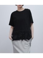 【ラシュッド/LASUD】のフリルヘムドッキングPO 大人の最旬トレンドファッション＆コーディネート founy(ファウニー) ファッション Fashion レディースファッション Fashion for Women シフォン Chiffon, Lightweight Fabric チュール Tulip, Tulip Motif フリル Frill, Ruffle thumbnail ブラック|ID: prp329100004981583 ipo3291000000037323195