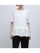 【ラシュッド/LASUD】のフリルヘムドッキングPO 大人の最旬トレンドファッション＆コーディネート founy(ファウニー) ファッション Fashion レディースファッション Fashion for Women シフォン Chiffon, Lightweight Fabric チュール Tulip, Tulip Motif フリル Frill, Ruffle thumbnail アイボリー|ID: prp329100004981583 ipo3291000000037323196
