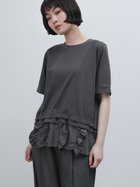 【ラシュッド/LASUD】のフリルヘムドッキングPO 大人の最旬トレンドファッション＆コーディネート founy(ファウニー) ファッション Fashion レディースファッション Fashion for Women シフォン Chiffon, Lightweight Fabric チュール Tulip, Tulip Motif フリル Frill, Ruffle thumbnail チャコールグレー|ID: prp329100004981583 ipo3291000000037323197